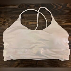 ZYIA ACTIVE Women's Pearlescent Criss-Cross Back Sports Bra medium